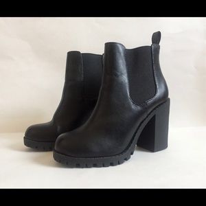 Black She & In Ankle Boots